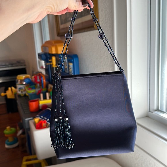 GUERLAIN Handbags - SALE: Guérlain Paris blue evening purse